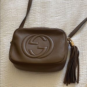 Authentic Gucci Soho Disco Bag - Brown